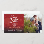Brandweerman Bewaar de datum 8 "x4" fotokaart Save The Date (Voorkant / Achterkant)
