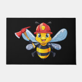 Brandweerman bij deurmat (Voorkant)
