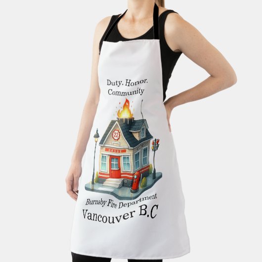 Brandweerman bij Station 22 bij schemering Schort (Insitu)