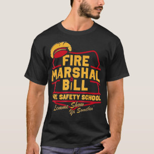 Brandweerman Bill Safety School Grappige brandweer T-shirt