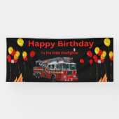 brandweerman Birthday Banner (Horizontaal)