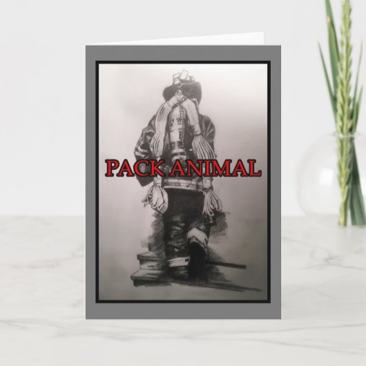 Brandweerman Blank Kaart (Voorkant)