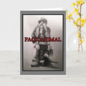 Brandweerman Blank Kaart (Gele Bloem)