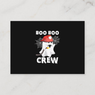 brandweerman Boo Boo Crew Halloween Ghost Fireman Visitekaartje