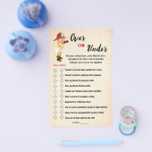 Brandweerman boven of onder Baby shower game Kaart (Enkel)