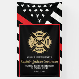Brandweerman Brandweer Brandweerman Pensioen Spandoek