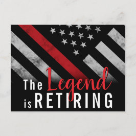 Brandweerman brandweer pensioen aankondigingskaart