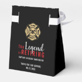 Brandweerman brandweer pensioen bedankdoosjes (Achterkant)