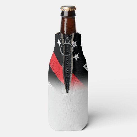 Brandweerman brandweer pensioen flesjeskoeler (Fles Achterkant)