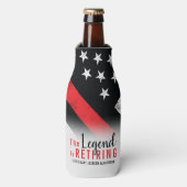 Brandweerman brandweer pensioen flesjeskoeler (Fles Voorkant)