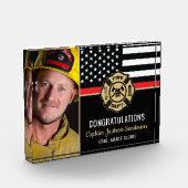 Brandweerman brandweer pensioen fotoblokken (Links)