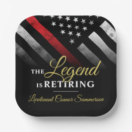 Brandweerman brandweer pensioen papieren bordje