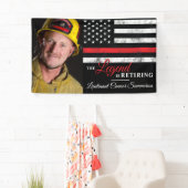 Brandweerman brandweer pensioen spandoek (Insitu)