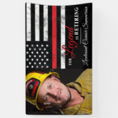 Brandweerman brandweer pensioen spandoek (Verticaal)