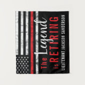 Brandweerman brandweer pensioen wandkleed (Voorkant)