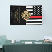 Brandweerman Brandweer Pensioenfeest Spandoek (Beurs)
