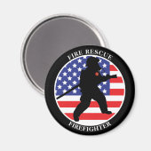 Brandweerman Brandweer Redding Brandweer Magneet (Voorkant / Achterkant)