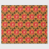 Brandweerman Brandweer Redding Maltese Kruisvuur Cadeaupapier (Vlak)