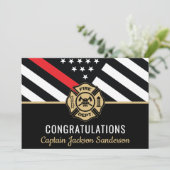 Brandweerman brandweer vlag brandweerman pensioen (Staand voorkant)