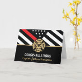 Brandweerman brandweer vlag brandweerman pensioen kaart (Gele Bloem)