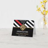 Brandweerman brandweer vlag brandweerman pensioen kaart (Gele Bloem)