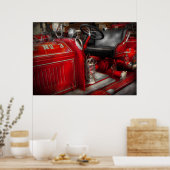 Brandweerman - Brandweerauto No 3 Poster (Keuken)