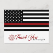 Brandweerman / Brandweerman Dank u Briefkaart (Voorkant)