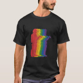 Brandweerman brandweerman gay pride lhbtq supporte t-shirt (Voorkant)