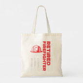 Brandweerman brandweerman in ruste brandweerman tote bag (Achterkant)