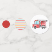 Brandweerman brandweerman kind verjaardagsfeestje  confetti (Voorkanten)