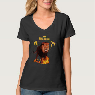 Brandweerman brandweerman leeuw held koning van f t-shirt