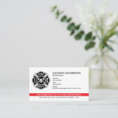 Brandweerman brandweerman Logo Badge Visitekaartje (Staand voorkant)