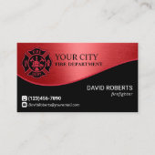 Brandweerman Brandweerman Red Metal Visitekaartje (Voorkant)