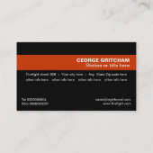 Brandweerman/brandweerman visitekaartjes (Achterkant)