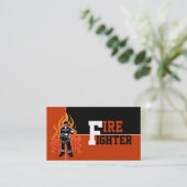 Brandweerman/brandweerman visitekaartjes (Staand voorkant)