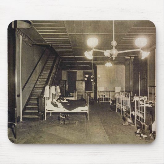  brandweerman - Brandweerstation Beds Mousepad Muismat (Voorkant)