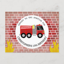 Brandweerman Bricks Brandweerwagen Vlammen Verjaar