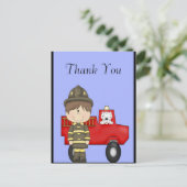 Brandweerman Briefkaart (Staand voorkant)