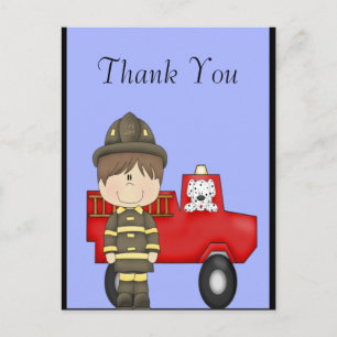 Brandweerman Briefkaart
