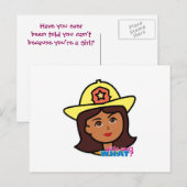 brandweerman briefkaart (Voorkant / Achterkant)