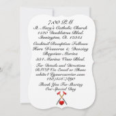 Brandweerman bruiloft uitnodiging (Achterkant)