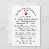 Brandweerman bruiloft uitnodiging (Achterkant)