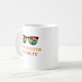 Brandweerman buiten dienst koffiemok (Voorkant links)