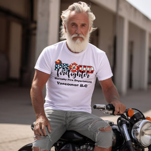 Brandweerman Burnaby in actie T-shirt