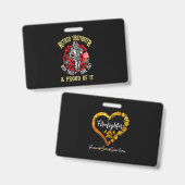 Brandweerman Cadeau | Gepensioneerde Brandweerman  Badge (Voor- en achterkant)