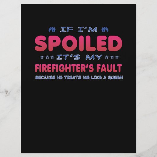 Brandweerman Cadeau | Het is de Schuld van Mijn Br Flyer (Voorkant)