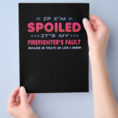 Brandweerman Cadeau | Het is de Schuld van Mijn Br Flyer (Hand)