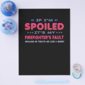 Brandweerman Cadeau | Het is de Schuld van Mijn Br Flyer (Enkel)