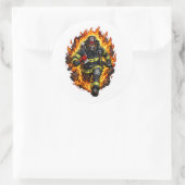 Brandweerman Chibi Sticker Schattige Brandweerman (Tas)