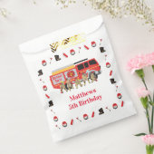 Brandweerman Child Birthday Party Theme Design Bedankzakje (Gezegeld)